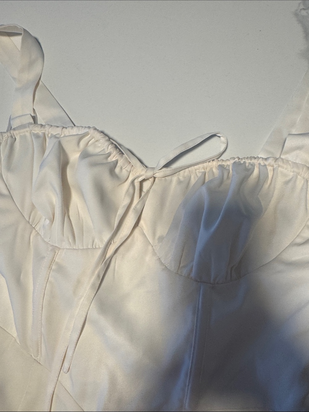 Vintage Cream Maxi Dress with Orange & Yellow Floral Border side pockets - Picture 7 of 7